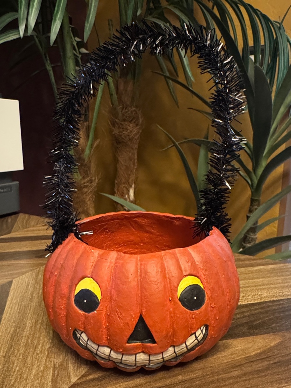 Cost Plus World Market Vintage Orange Pumpkin Decor Bowl